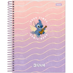 Caderno 01x1 Cp.dura Colegial Stitch 80f-116692-20896