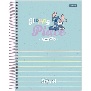 Caderno 01x1 Cp.dura Colegial Stitch 80f-116692-55147