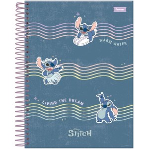 Caderno 01x1 Cp.dura Colegial Stitch 80f-116692-74037