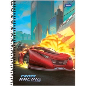 Caderno 10x1 Capa Dura Cross Racing 160f-116698-46116