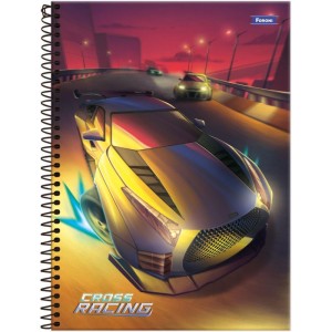 Caderno 10x1 Capa Dura Cross Racing 160f-116698-48089