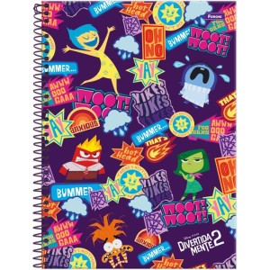 Caderno 10x1 Capa Dura Divertidamente 160f-116677-38247