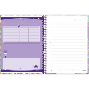 Caderno 10x1 Capa Dura Divertidamente 160f-116677-64739