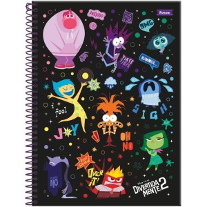 Caderno 10x1 Capa Dura Divertidamente 160f-116677-85817