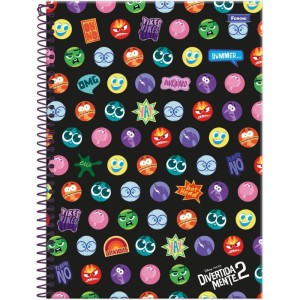 Caderno 10x1 Capa Dura Divertidamente 160f-116677-98808