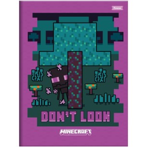 Caderno Brochurao Capa Dura Minecraft 80fls-116682-99835