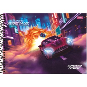 Caderno Desenho Univ Capa Dura Cross Racing 80f-116703-64716