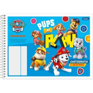 Caderno Desenho Universitario Patrulha Canina Flexivel 48f-116683-37109