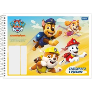 Caderno Desenho Universitario Patrulha Canina Flexivel 48f-116683-83299