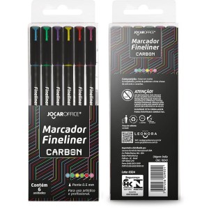 Caneta Com Ponta Porosa Fineliner 0.5mm Carbon Line-114578-46893