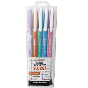 Caneta Esferografica Jocar Sweet 0.7 Perfumada 5cor-114637-49182