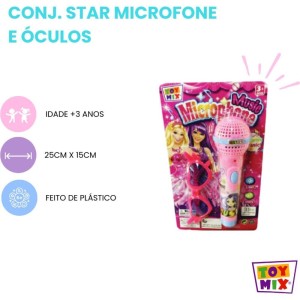 Instrumento Musical Microfone E Oculos Star-114210-93148