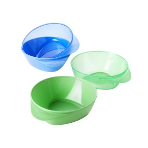 Kit 4 Pratos Fundos Easy Scoop - Verde Com Azul-TT041-14155