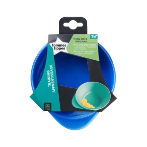 Kit 4 Pratos Fundos Easy Scoop - Verde Com Azul-TT041-94197