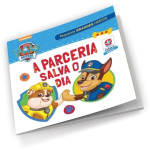 Livro Brinquedo Ilustrado Patrulha Canina Chase C/massa-115424-42996