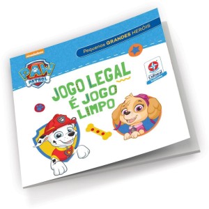 Livro Brinquedo Ilustrado Patrulha Canina Skye C/massa-115425-83886