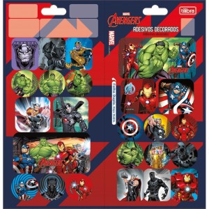 Adesivos Decorados Avengers 2fls 100x208mm-117147-42862