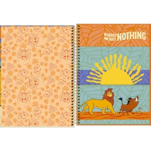 Caderno 01x1 Capa Dura O Rei Leao 80fls-116924-79057