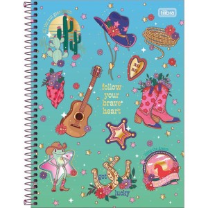 Caderno 01x1 Capa Dura West Girl 80fls-116947-11725