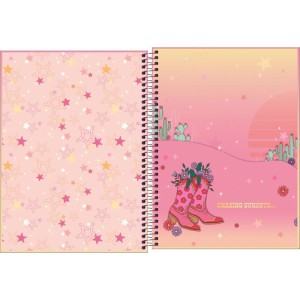 Caderno 01x1 Capa Dura West Girl 80fls-116947-23395