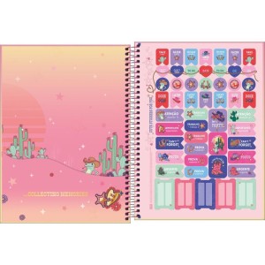 Caderno 01x1 Capa Dura West Girl 80fls-116947-68321