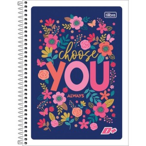 Caderno 01x1 Flexivel D+ Feminino 96fls-116966-45674