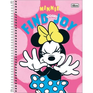 Caderno 10x1 Capa Dura Minnie 160fls Fit-116928-84222