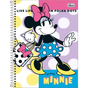 Caderno 10x1 Capa Dura Minnie 160fls Fit-116928-90742