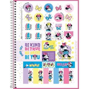 Caderno 10x1 Capa Dura Minnie 160fls Fit-116928-94802