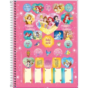 Caderno 10x1 Capa Dura Princesas 160fls Fit-117142-56206