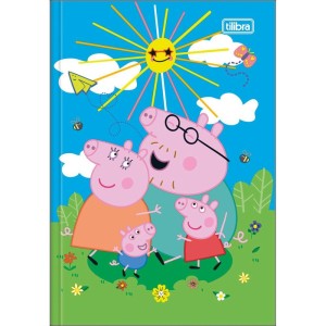 Caderno Brochura 1/4 Capa Dura Peppa Pig 80fls-116894-46690