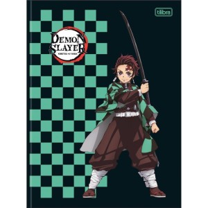 Caderno Brochurao Capa Dura Demon Slayer 80fls-116934-15670