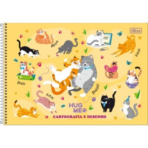 Caderno Desenho Univ Capa Dura Hug Me 80fls Espiral-116963-48737