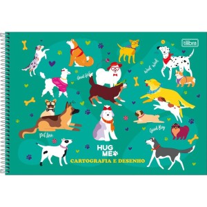 Caderno Desenho Univ Capa Dura Hug Me 80fls Espiral-116963-80221