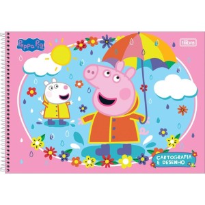 Caderno Desenho Univ Capa Dura Peppa Pig 80fls-116895-40584