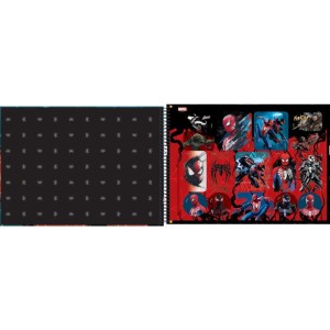 Caderno Desenho Univ Capa Dura Spider Man Game 80fls Espiral-116936-94410