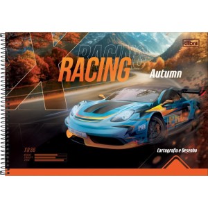 Caderno Desenho Univ Capa Dura X-racing 80fls Espiral-116964-26491