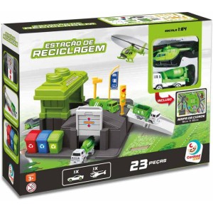 Cenario Tematico (playset) Estacao De Reciclagem 23pcs-115841-43125