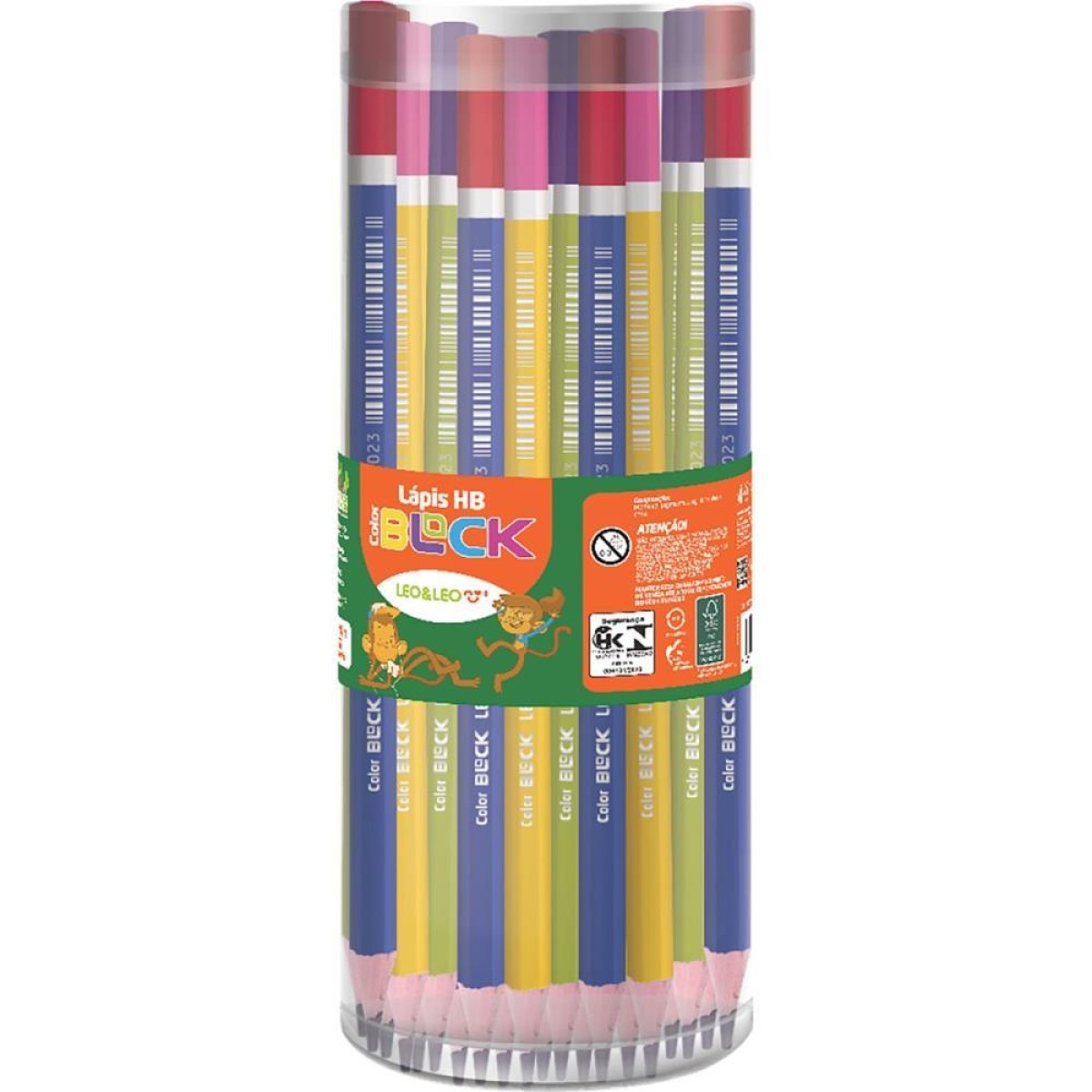 Lapis Preto Redondo Color Block Hb (s)-114557-59624