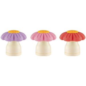 Borracha Colorida Tris Floral C/apontador 3cores