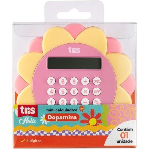 Calculadora De Bolso 8 Dig. Tris Dopamina Flor-116808-40959