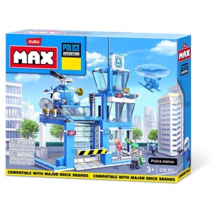 Brinquedo Para Montar Max Police Adventure 321pcs-115669-63033