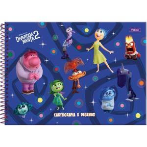 Caderno Desenho Univ Capa Dura Divertidamente 80f-116681-29497