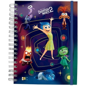 Caderno Espiral 1/4 Capa Dura Divertidamente Smart 80f-116713-43949