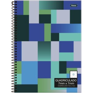 Caderno Quadriculado Univers. 07mmx07mm Espiral Cd.80f-117810-13893