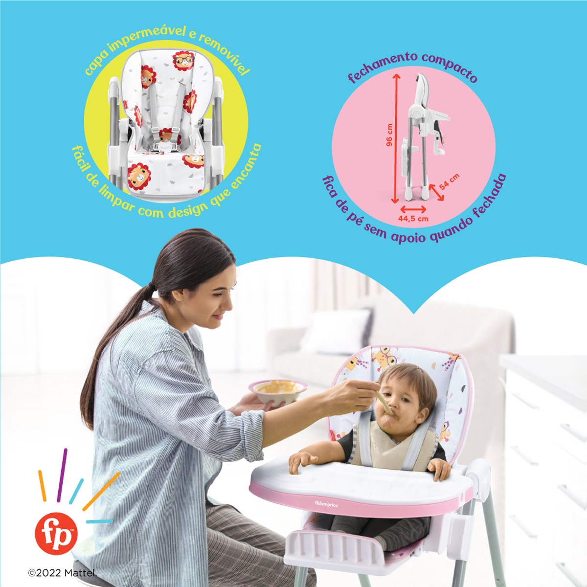 Tigela de Silicone com Ventosa Yummy Rosa - Fisher Price - Baby