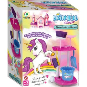 Brincando De Casinha Unicornio Magico Brinque Limpe-115238-17927