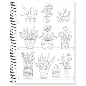 Caderno 01x1 Capa Dura Sua Arte P/colorir 80f-116872-74702