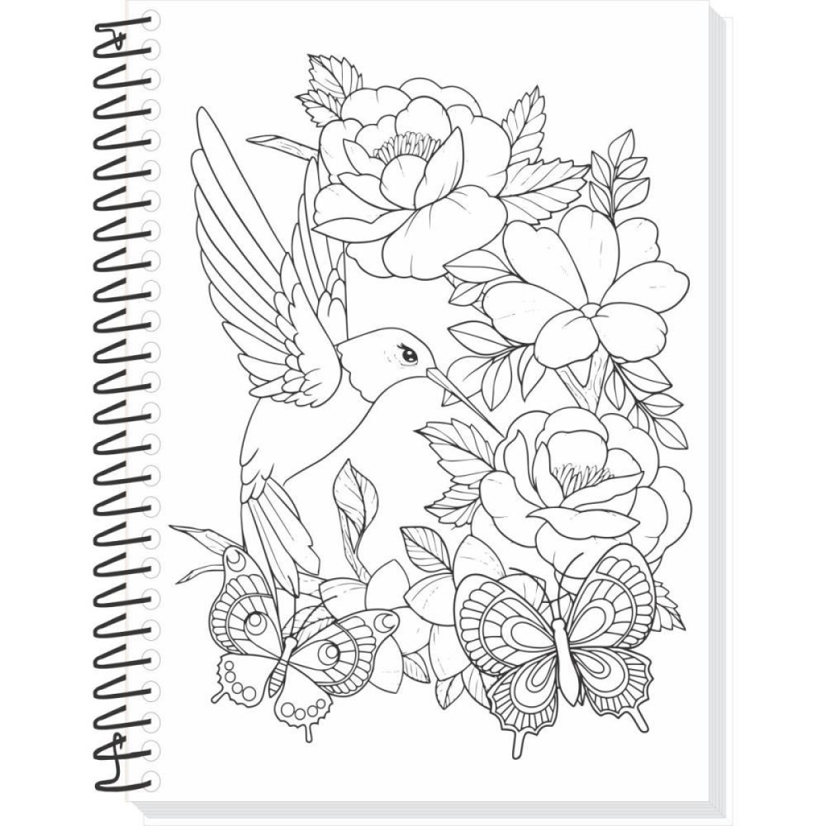 Caderno 10x1 Capa Dura Sua Arte P/colorir 160f-116873-37045