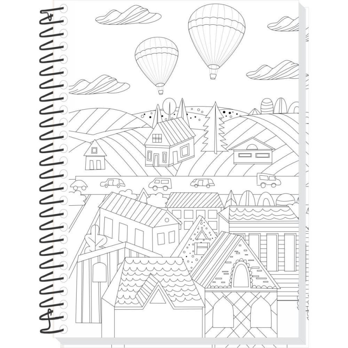 Caderno 10x1 Capa Dura Sua Arte P/colorir 160f-116873-89815